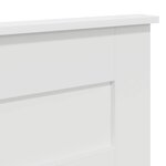 vidaXL Tête de lit Blanc 120 cm Bois d'ingénierie