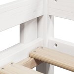 vidaXL Lit superposé sans matelas blanc 90x190 cm bois de pin massif