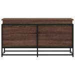 vidaXL Boîte de rangement avec couvercle chêne marron bois ingénierie