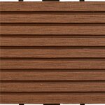 vidaXL Carreau de terrasse 22 Pièces Marron 30 x 30 cm WPC