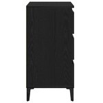 vidaXL Cabinet de chevet Chêne noir 40 x 35 x 70 cm Bois d'ingénierie
