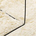 vidaXL Tapis Shaggy à poils longs NAVARRA crème 120x170 cm polyester