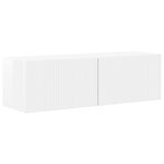 vidaXL Meuble TV 8 Pièces Blanc brillant