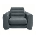 Intex Chaise coulissante 117x224x66 cm Gris foncé