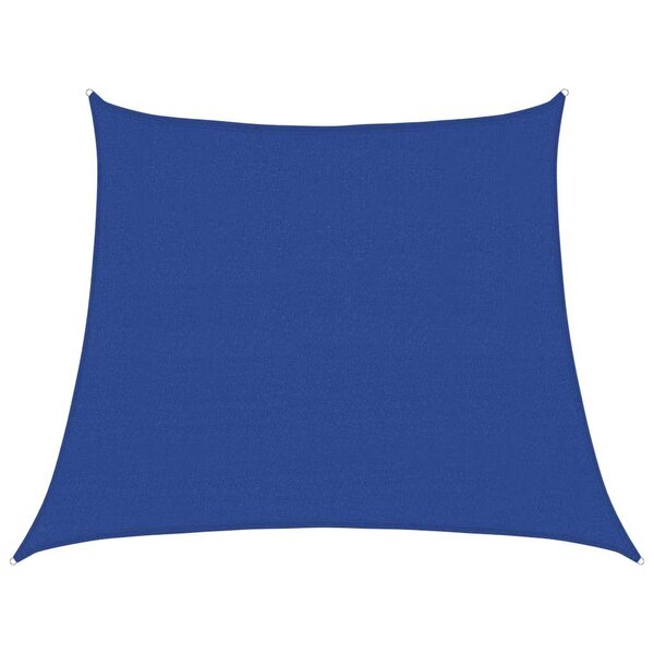 vidaXL Voile d'ombrage 160 g/m² trapèze bleu 3/4x3 m PEHD