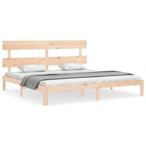 vidaXL Cadre de lit sans matelas bois massif de pin