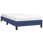 vidaXL Cadre de lit sans matelas bleu 90x200 cm tissu