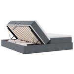 vidaXL Lit avec rangement et matelas Gris foncé 200 x 200 cm Velours