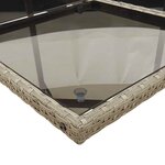 vidaXL Ensemble à manger de jardin 9 Pièces coussins gris résine tressée