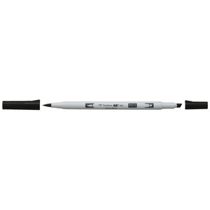 Marqueur base alcool double pointe abt pro n15 noir x 6 tombow