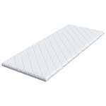 vidaXL Coussins de Matelas Blanc 80 x 200 cm Mousse PU