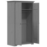 vidaXL Garde-robe BODO gris 99x53 5x173 cm bois massif de pin