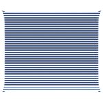 vidaXL Voile d'ombre Bleu et Blanc 6 x 5 m 100   polyester Oxford