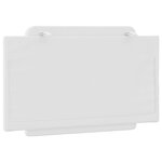 vidaXL Coussin de tête de lit blanc 90 cm similicuir