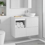 vidaXL Armoire de salle de bain Blanc 30 x 41 x 50 cm