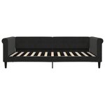 vidaXL Lit de repos sans matelas noir 100x200 cm velours