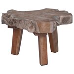 vidaXL Table de chevet Marron 40 x 40 x 25 cm Bois Recyclé Solide