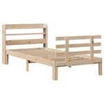 vidaXL Cadre de lit avec tête de lit sans matelas 75x190 cm