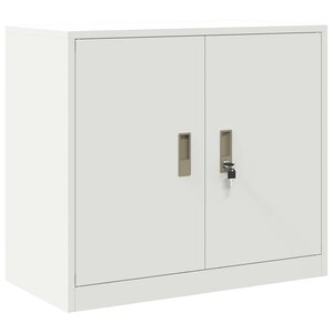 vidaXL Armoire de rangement Blanc 80 x 40 x 70 cm Acier