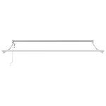 vidaXL Auvent Rétractable Jaune  gris et blanc 350 x 250 cm tissu