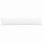vidaXL Coussins de canapé 2 Pièces Blanc 200 x 40 cm tissu