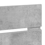 vidaXL Tête de lit Gris béton 90 cm Bois d'ingénierie