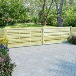 vidaXL Portillons 2 Pièces Bois de pin imprégné 150x75 cm Vert