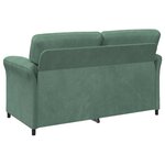 vidaXL Sofa 2 places Vert Mer 158 x 83 x 95 cm Velours