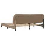 vidaXL Cadre de lit sans matelas Hvar cappuccino 200x200 cm similicuir