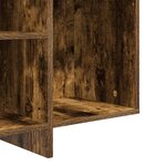 vidaXL Buffet chêne fumé 120x30x75 cm bois d'ingénierie