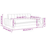 vidaXL Canapé pour enfants noir 90x53x30 cm similicuir