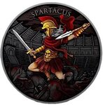Pièce de monnaie en Argent g 31.1 (1 oz) Millésime 2024 Legendary Warriors Medals SPARTACUS