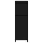 vidaXL Armoire de salle de bain Noir 30x30x95 cm Bois d'ingénierie