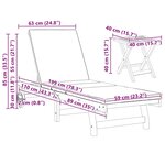 vidaXL Transat 2 Pièces Marron 40 x 40 x 40cm Bois d'acacia massif