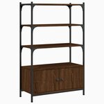 vidaXL Bibliothèque à 3 niveaux chêne marron 70x30x109 5 cm