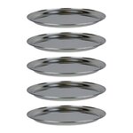 5 plateaux de fruits de mer en inox Ø 36 cm