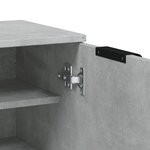 vidaXL Armoire à chaussures Gris béton 59x35x100 5 cm Bois d'ingénierie
