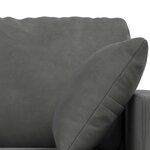 vidaXL Canapé 2 Pièces Gris foncé 228 x 78 x 80 cm Velours
