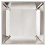 vidaXL Pot de jardin en forme de bol Argent 50 x 50 x 15 cm