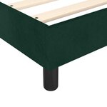 vidaXL Cadre de lit vert foncé 200x200 cm velours