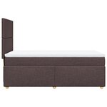 vidaXL Sommier à lattes de lit avec matelas Marron foncé 90x200 cm
