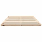 vidaXL Cadre de lit surélevé Marron 120 x190 cm Bois massif en pin