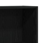 Bibliothèque vidaXL Noire 60x24x76 cm en bois d'ingénierie