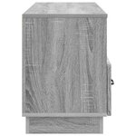 vidaXL Meuble TV Sonoma gris 102 x 34 5 x 47 cm Bois d'ingénierie
