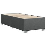 vidaXL Cadre de lit sans matelas gris foncé 80x200 cm tissu
