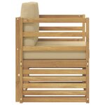 vidaXL Canapé d’extérieur Polyester Blanc