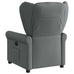 vidaXL Fauteuil inclinable électrique Gris foncé Tissu