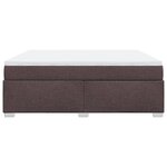 vidaXL Sommier à lattes de lit avec matelas Marron foncé 180x200 cm