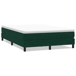 vidaXL Sommier à lattes de lit sans matelas vert foncé 140x210 cm