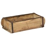 vidaXL Plateau 4 Pièces Marron 30 x 15 x 9 cm Bois Recyclé Solide